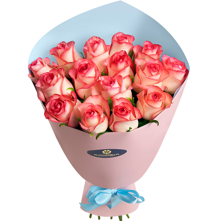 Букет "15 троянд Джумілія" – замовити з доставкою