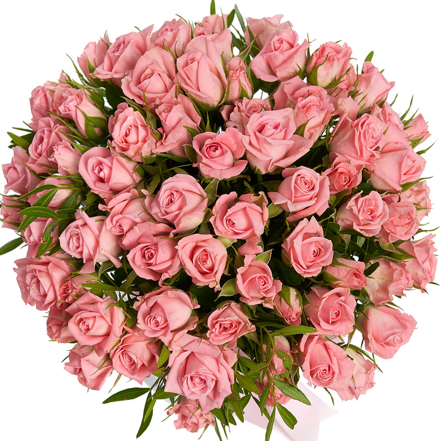 Flowers in a box "Pink Oasis" – order with delivery
