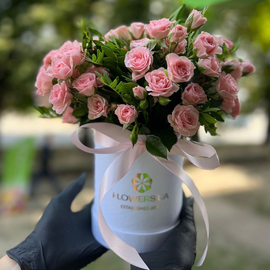 Flowers in a box "Pink Oasis"