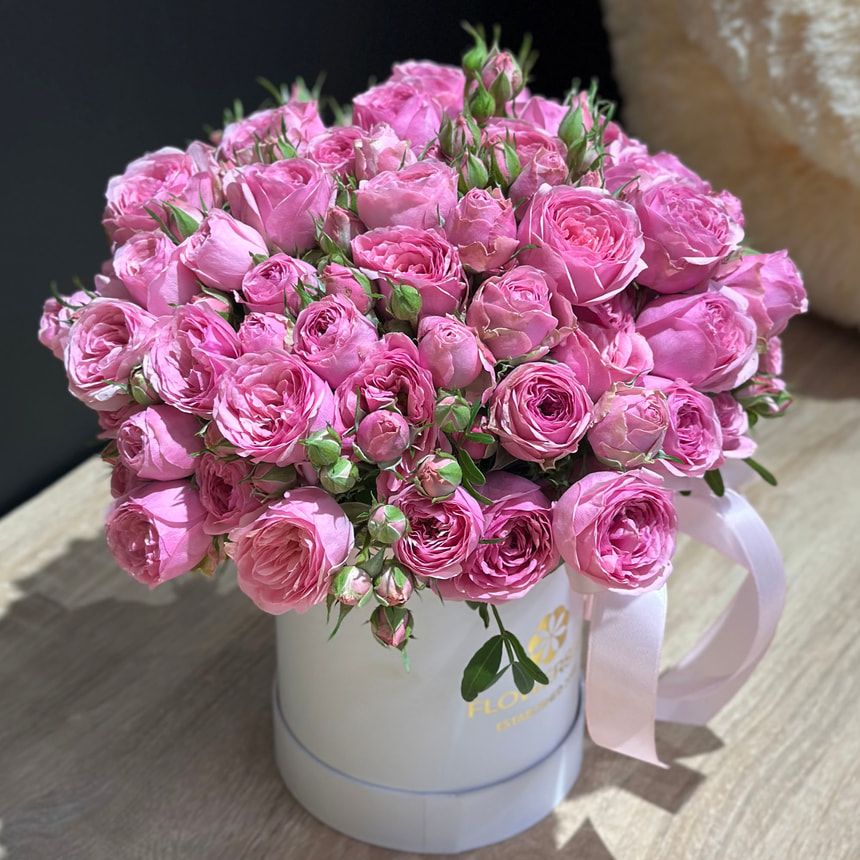 Flowers in a box "Pink Oasis"