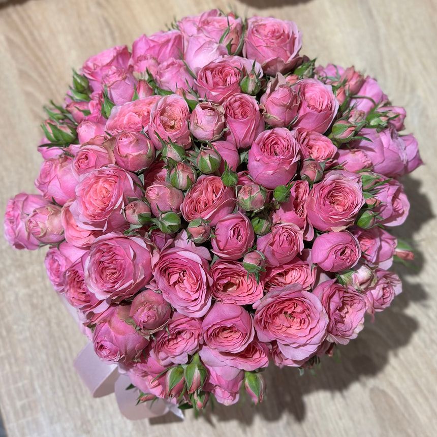 Flowers in a box "Pink Oasis"