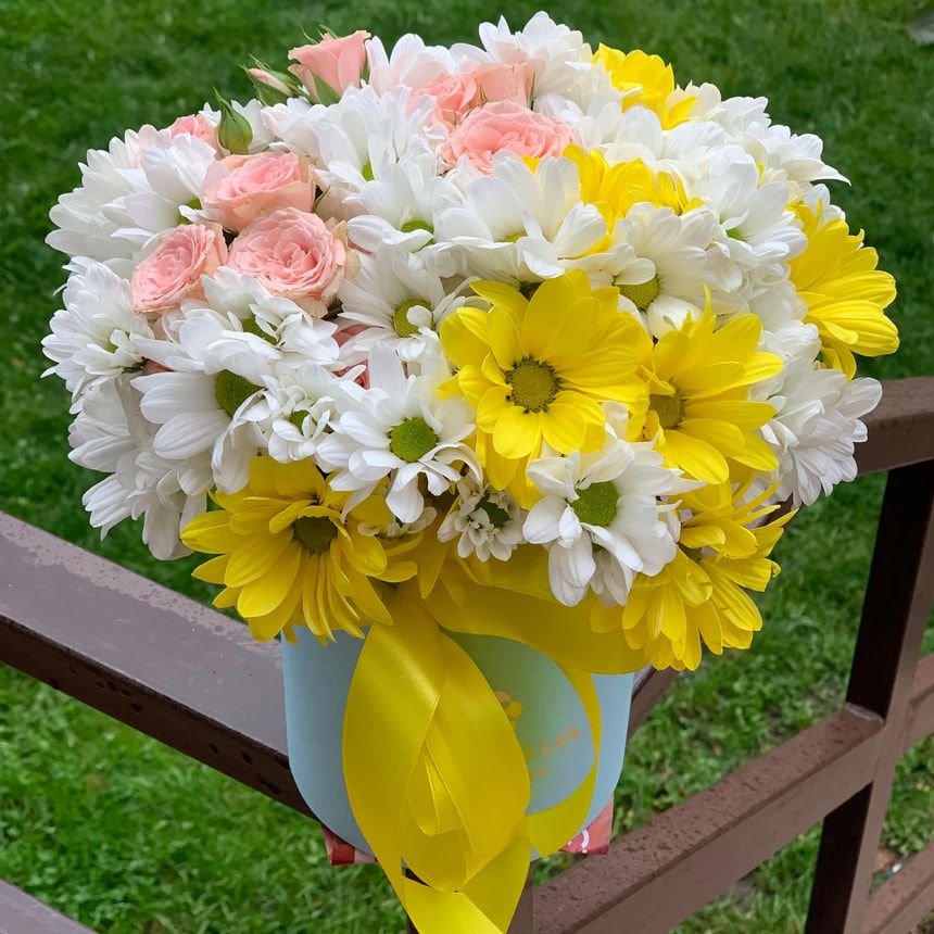 Квіти в коробці "Моє серце"