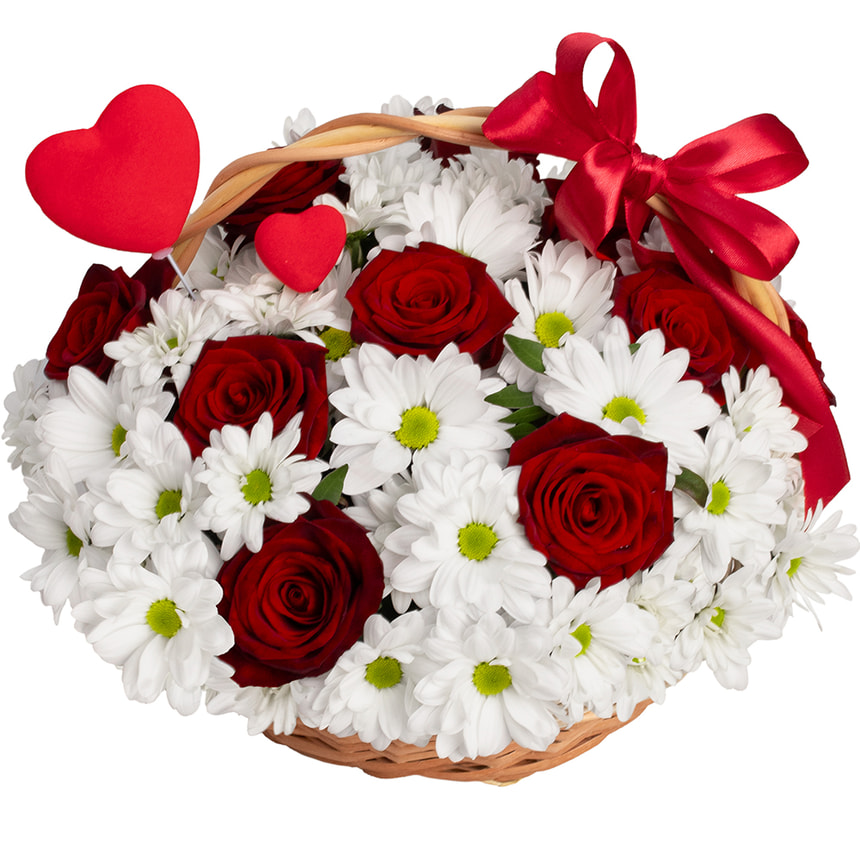 Корзина "Влюбленный сад" – заказать с доставкой