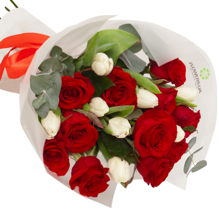 Букет "Полум'яне почуття" – доставка по Україні