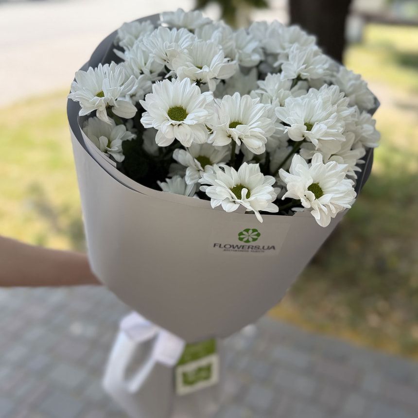 "Kyoto" bouquet of 5 white chrysanthemums