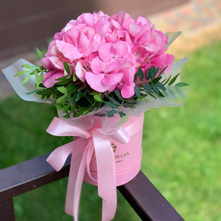 Flowers in a box "Pink opal"