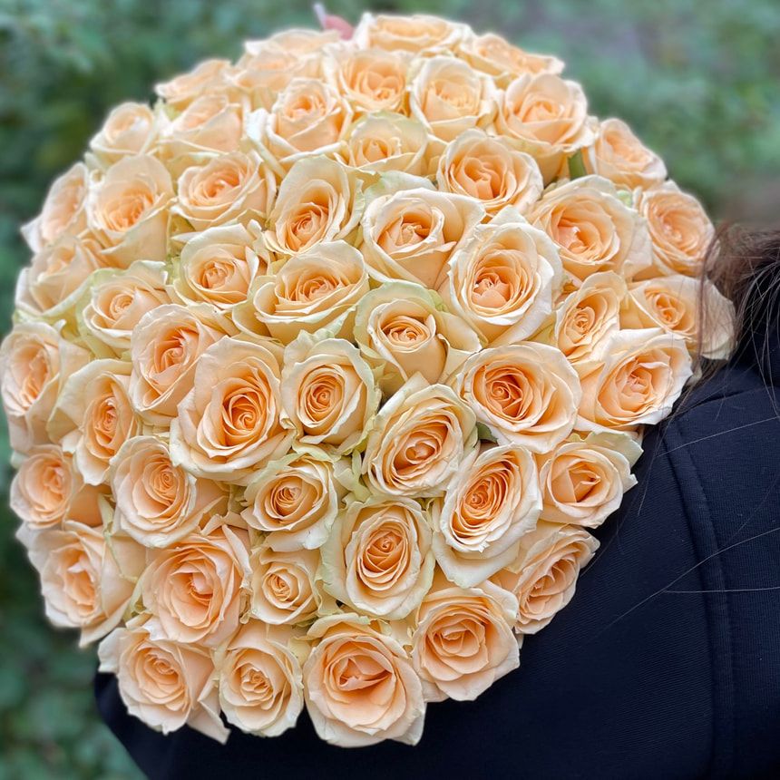 51 cream roses bouquet