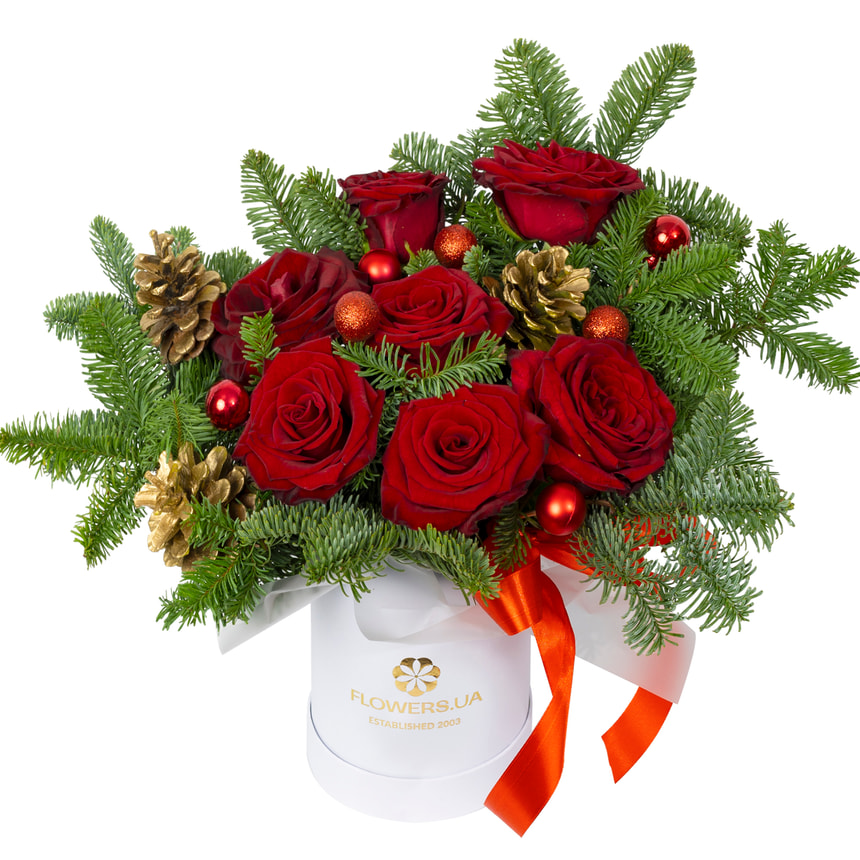 Композиція "Зимова вишня" – замовити з доставкою