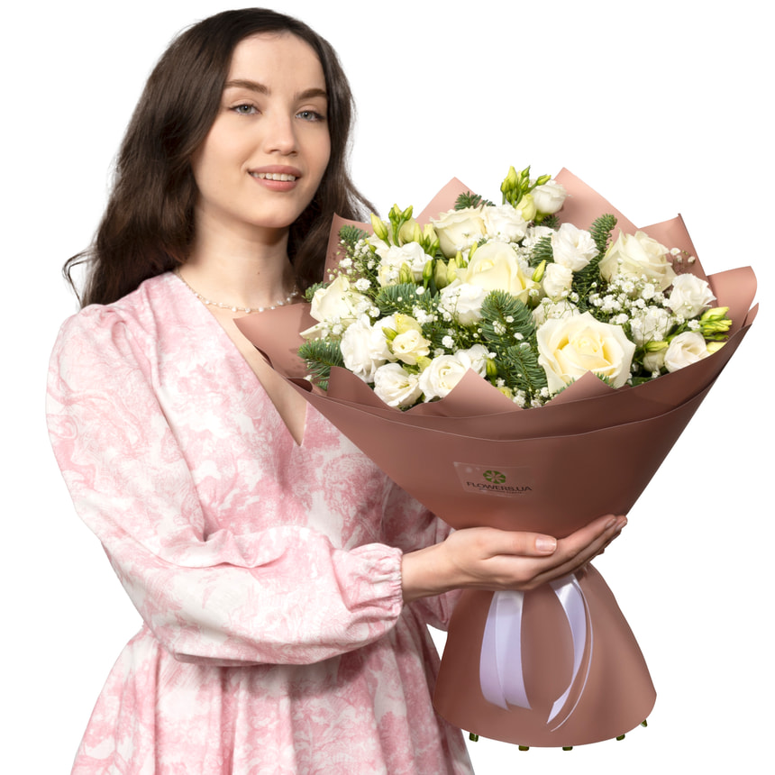 Букет "Christmas snow" – доставка по Украине