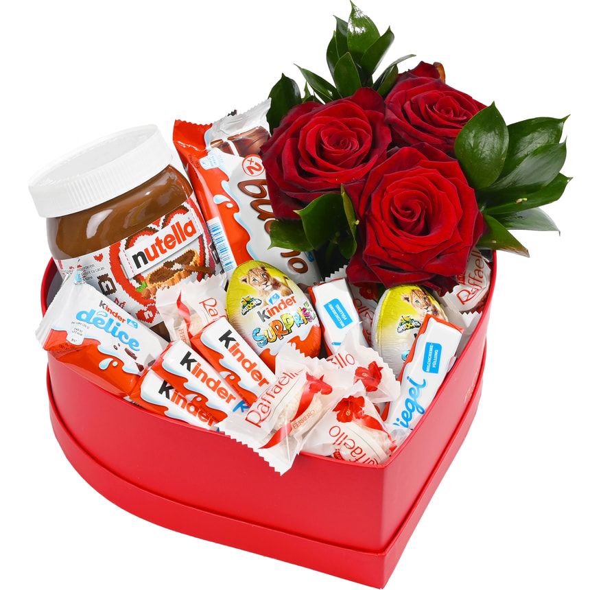 Композиція "Солодке серце" – замовити з доставкою