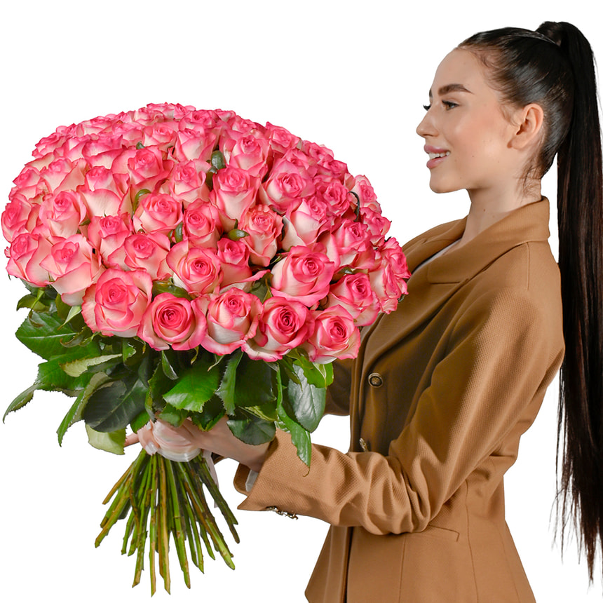 51 троянда Джумілія – доставка по Україні