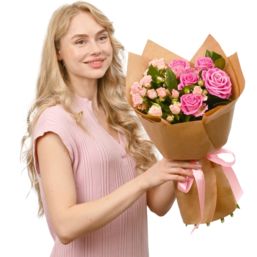 Букет "Грезы" с конфетами "Любимой маме" – доставка по Украине