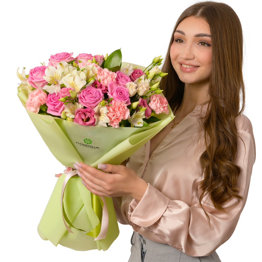 Букет "Рожеве сонце" – доставка по Україні