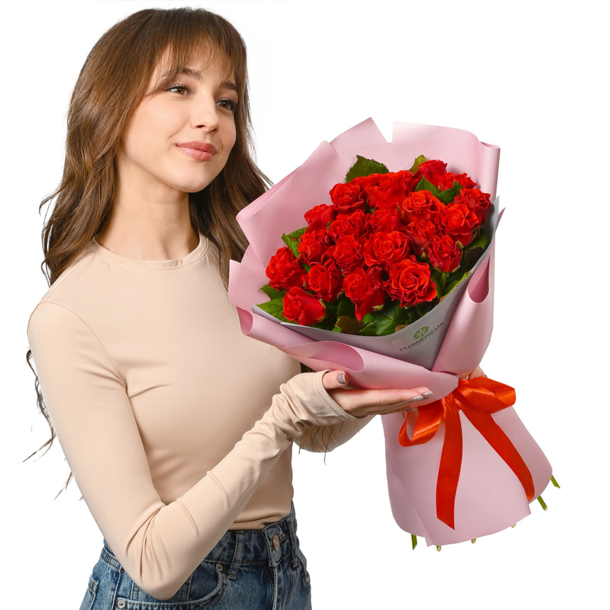 21 красная роза El Toro – доставка по Украине