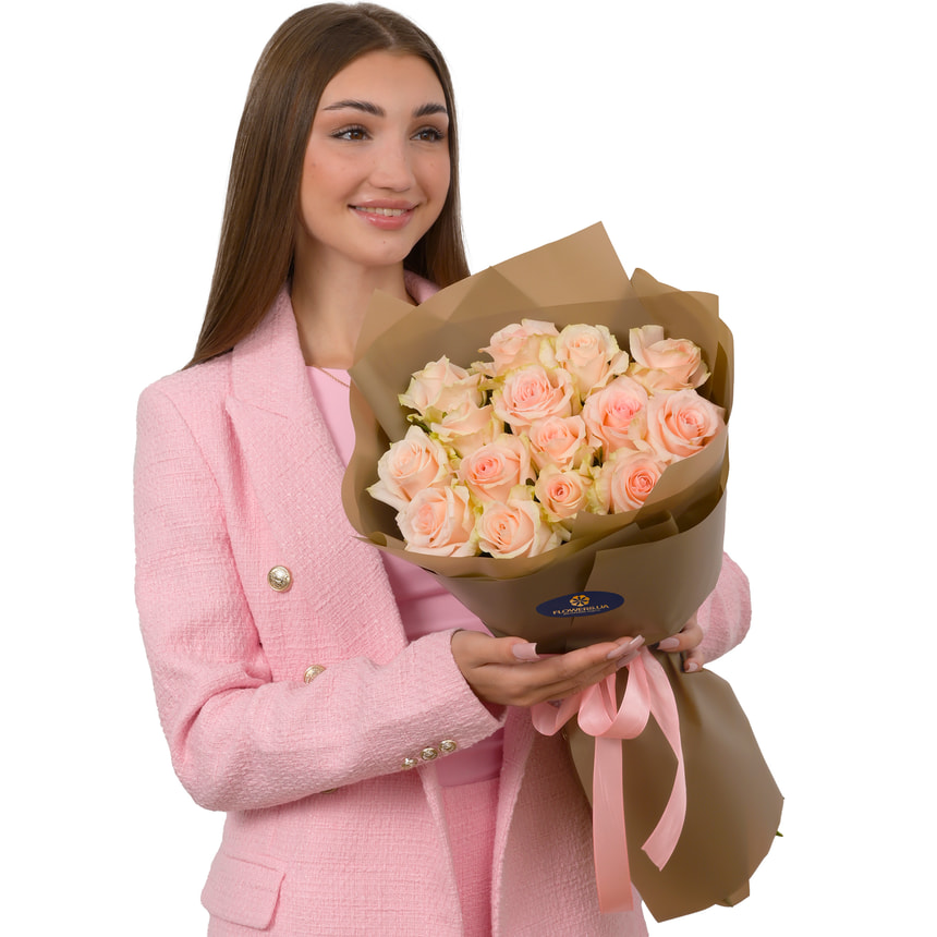 15 троянд Кімберлі – доставка по Україні