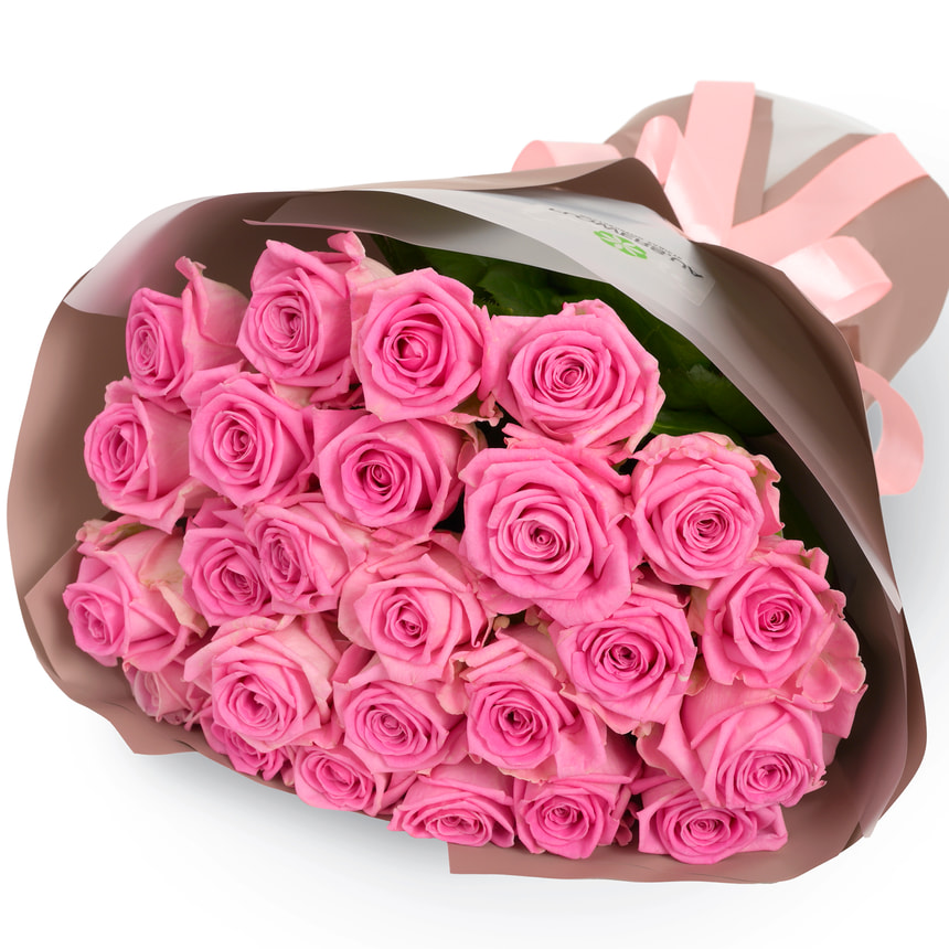 25 троянд Аква – замовити з доставкою