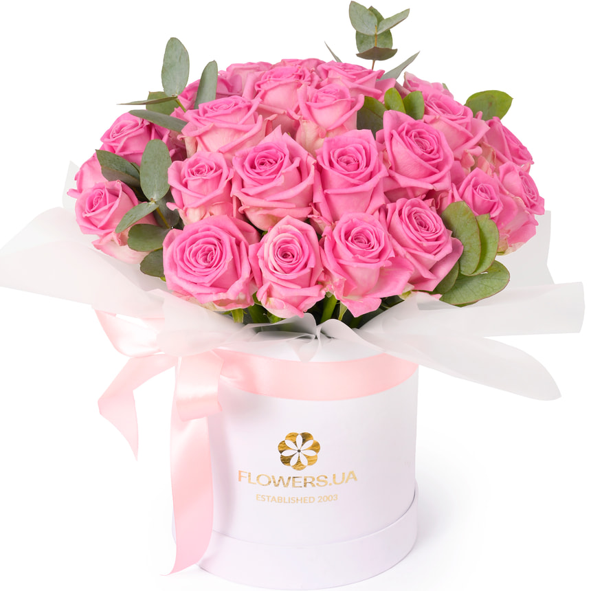 25 Aqua roses composition – order with delivery