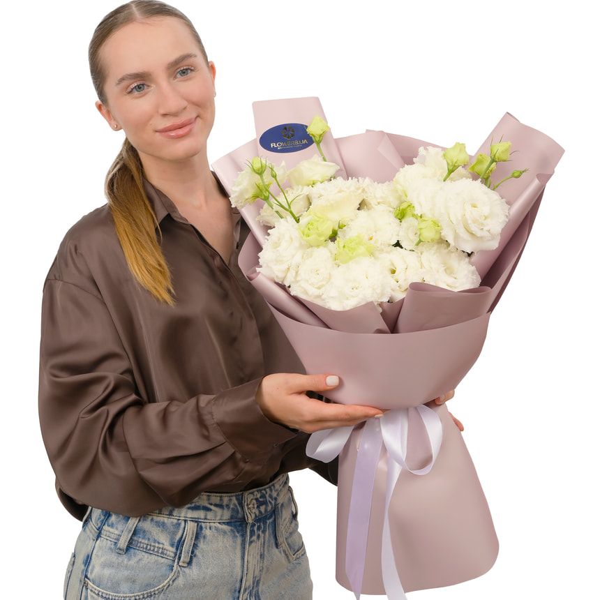 "Eustoma White" bouquet – delivery in Ukraine