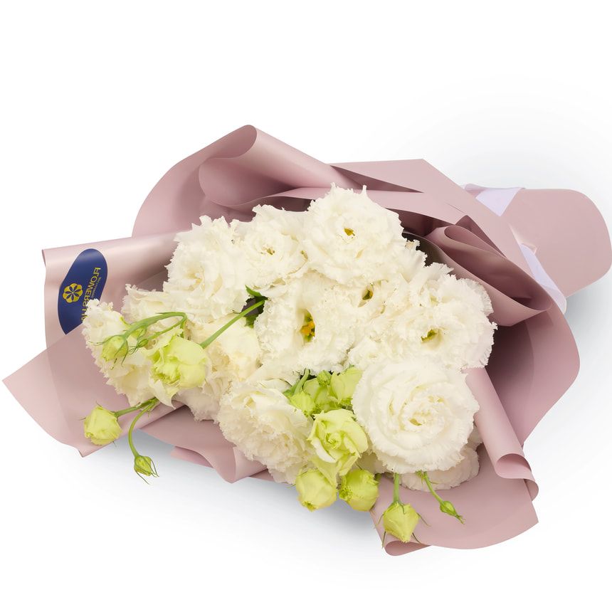 "Eustoma White" bouquet – order with delivery