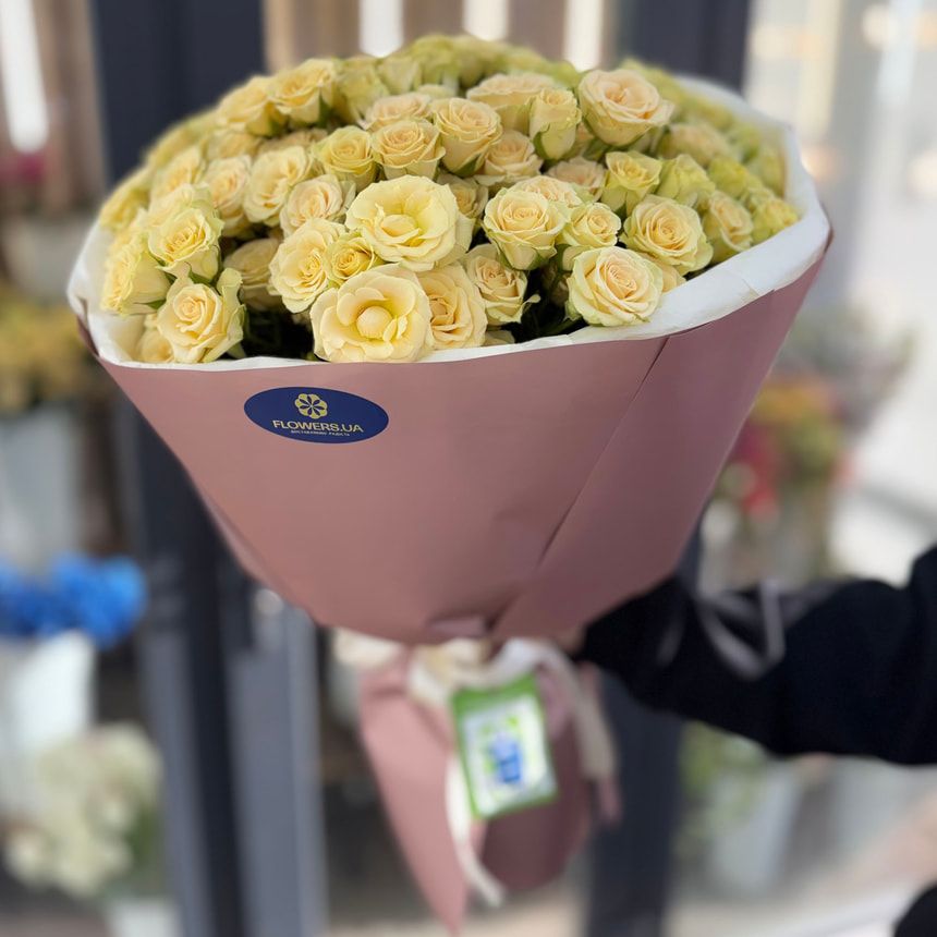 "Cream Rose" bouquet – order from Flowers.ua