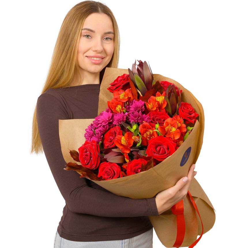 Букет "Red Sparks" – доставка по Украине