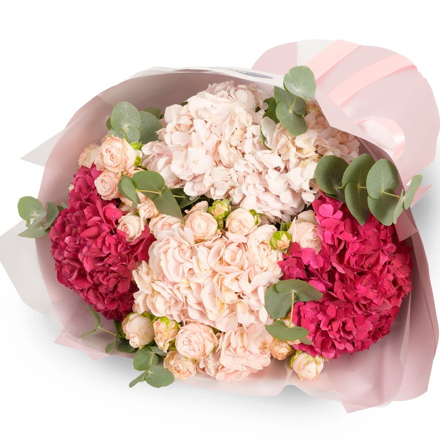 Букет "Пломбір і Малина" – замовити з доставкою