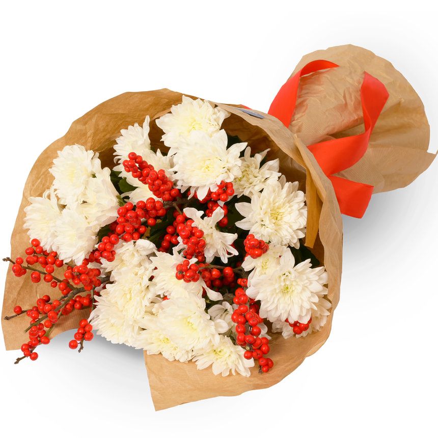 Букет "Red on White" – замовити з доставкою