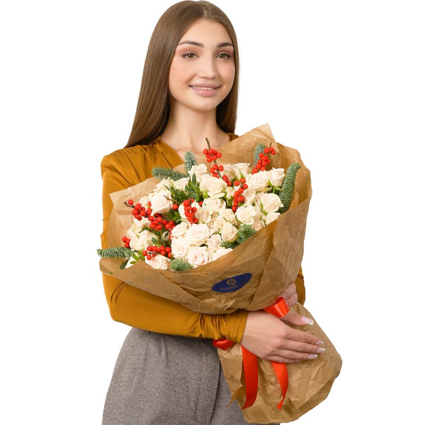 Букет "Зимові візерунки" – доставка по Україні