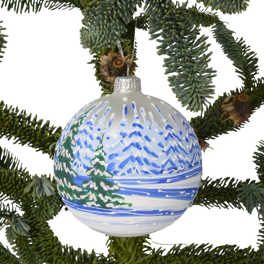 Подарункова куля "Зимовий пейзаж" – замовити з доставкою