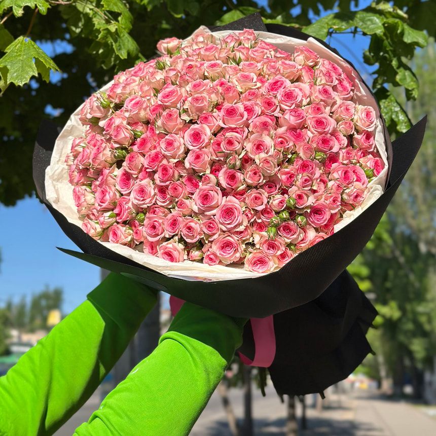 51 кущова рожева троянда