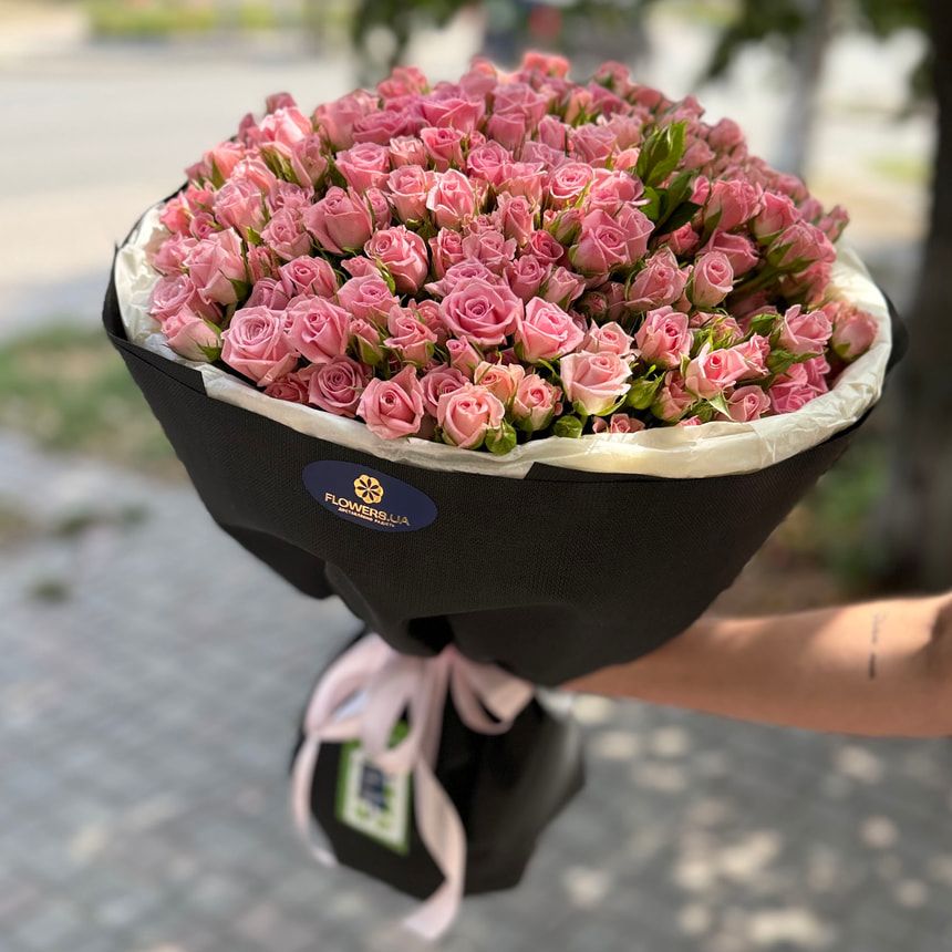 51 pink bush roses