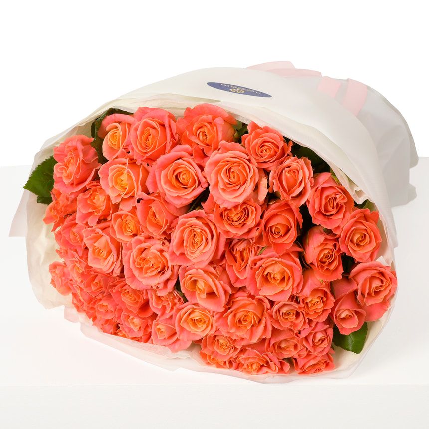 51 коралова троянда – замовити з доставкою