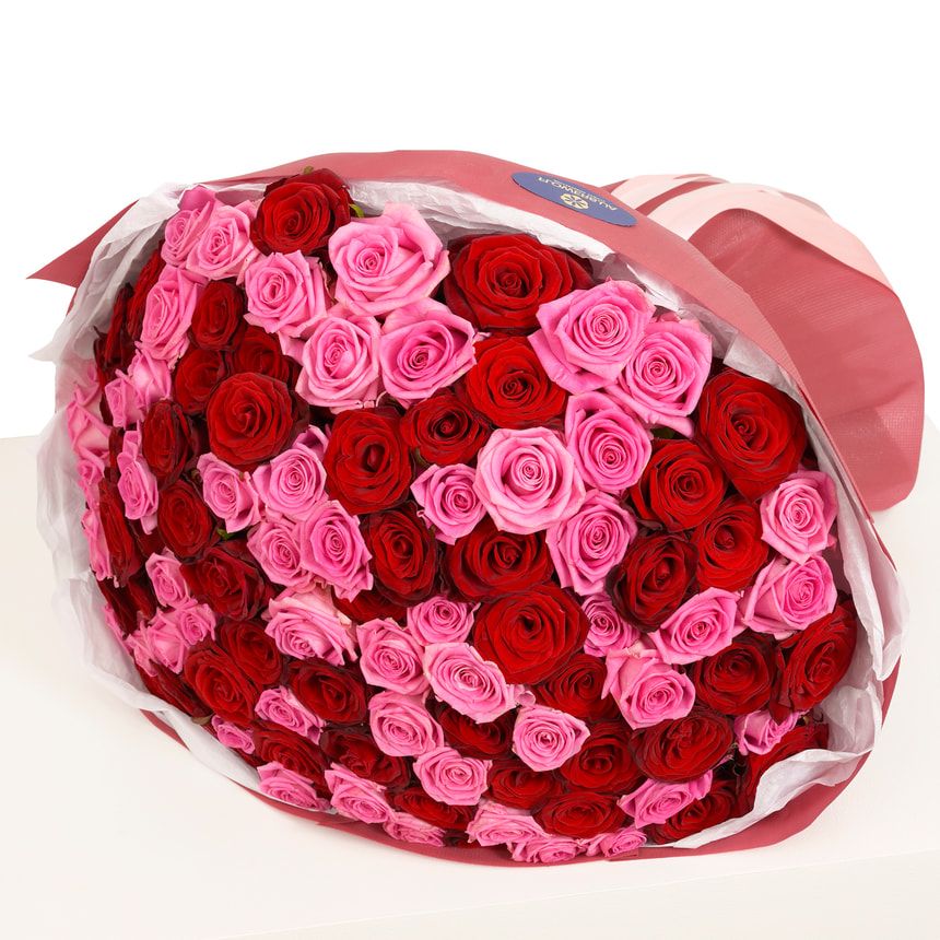 Букет "Huge Love" из 101 розы – заказать с доставкой