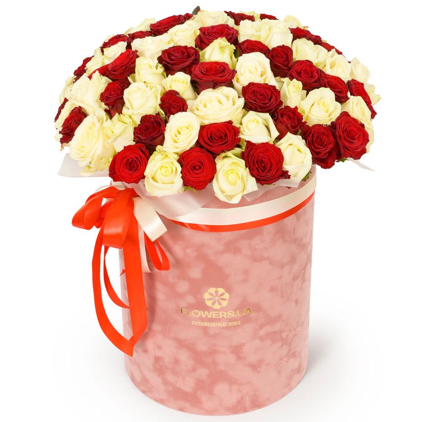 "Queen of Sheba" composition of 101 roses – order with delivery