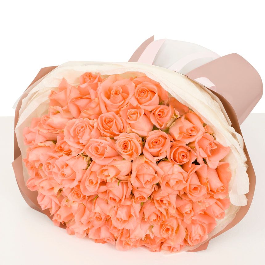 "Kiss Elegy" bouquet of 51 roses – order with delivery