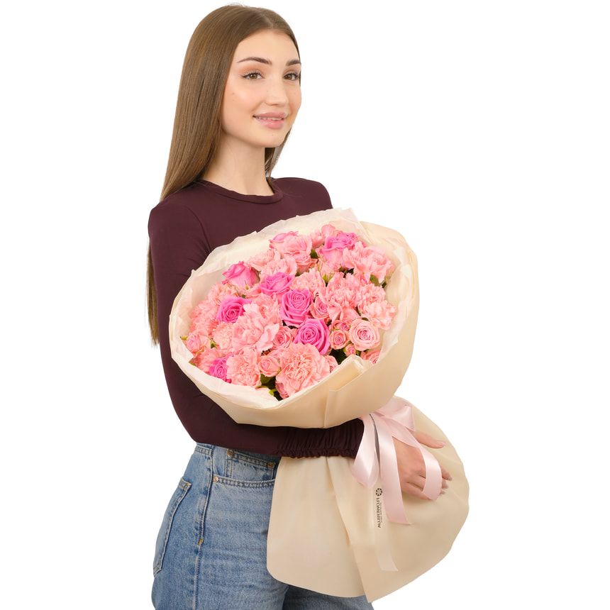 Букет "Рожева ніжність" – доставка по Україні