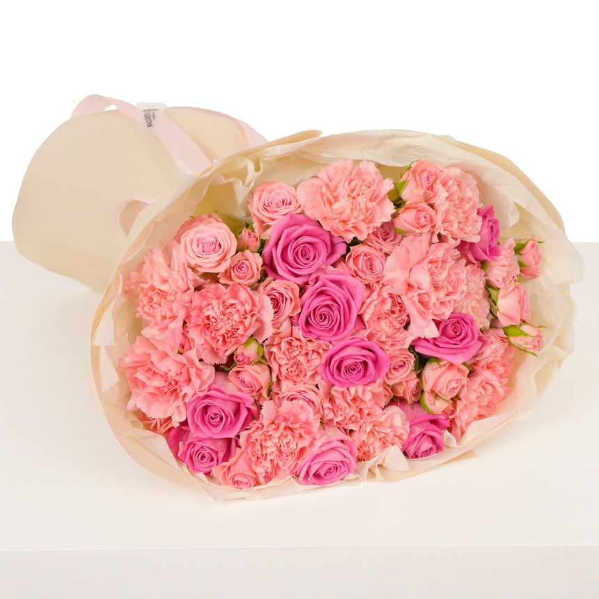 Букет "Рожева ніжність" – замовити з доставкою