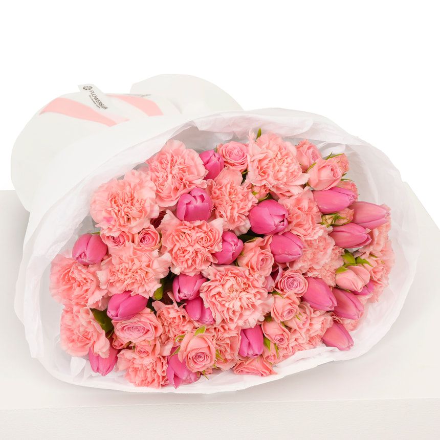 Букет "Розовый шелк" – заказать с доставкой