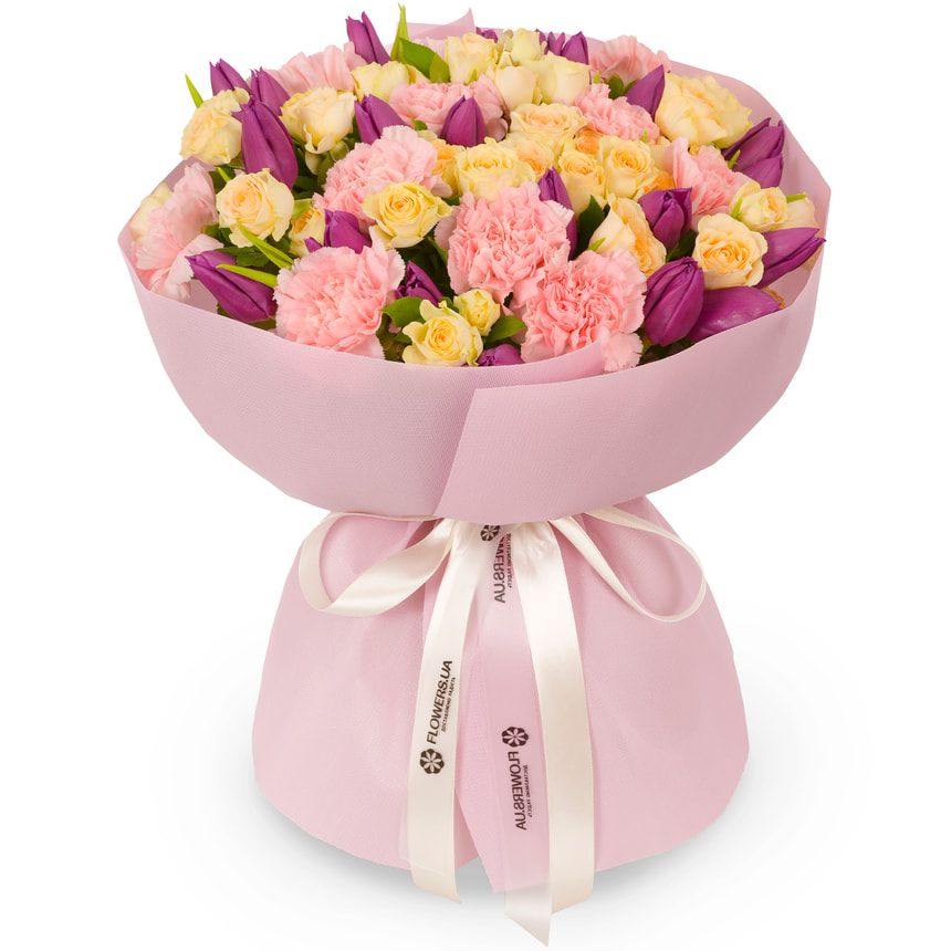 "Heartbeat" bouquet with a teddy bear – delivery in Ukraine