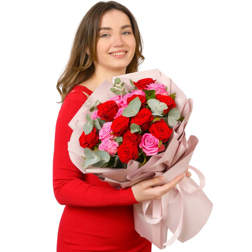 Букет "Розовый Блюз" – доставка по Украине