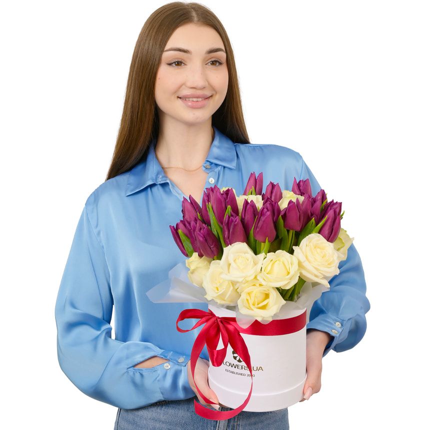 Композиция "Purple Mosaic" – доставка по Украине