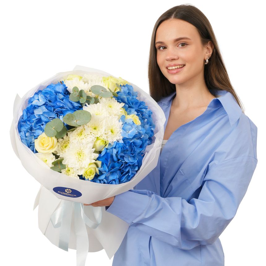 Букет "Натхнення синяви" – доставка по Україні