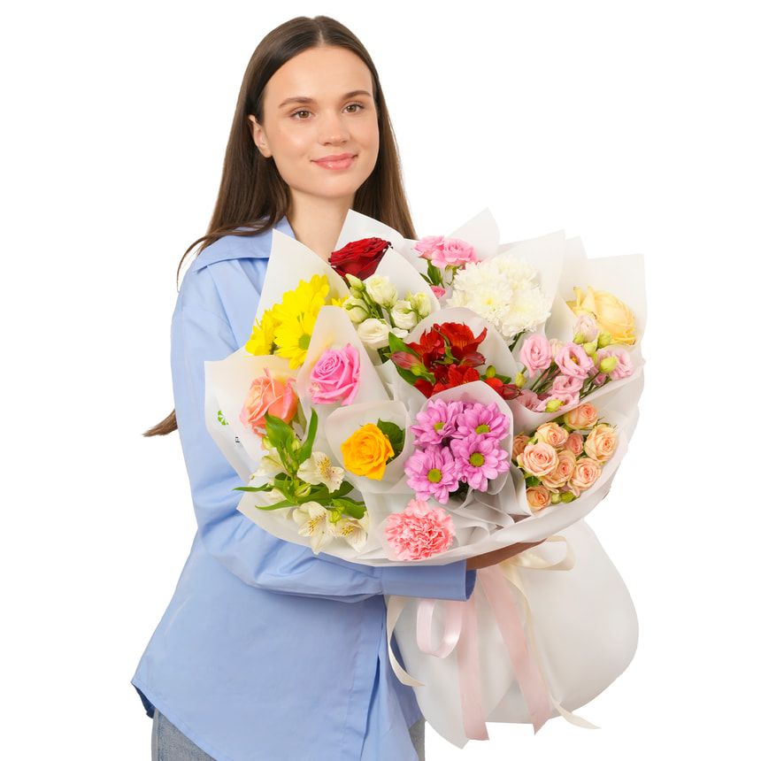 Bouquet “Rainbow Symphony of Feelings” – delivery in Ukraine