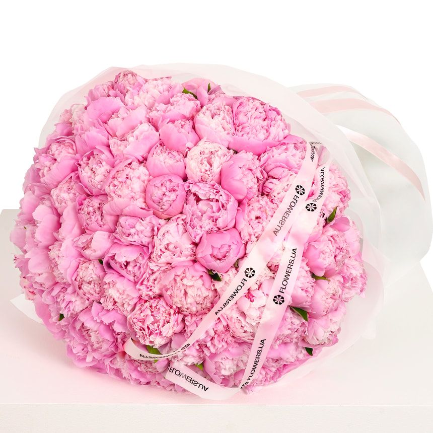 101 pink peonies for Lovely Ladies – order with delivery