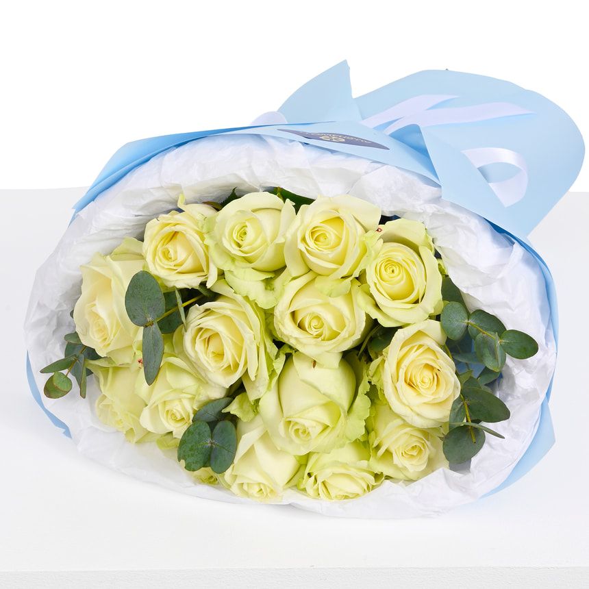 15 white roses – order with delivery