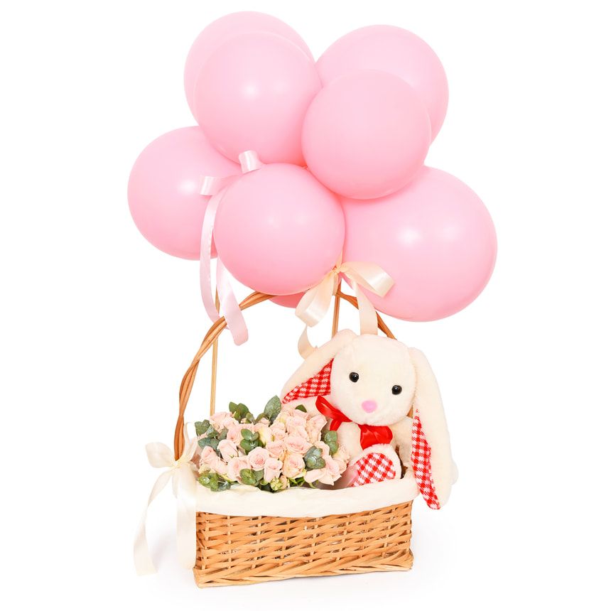 "Bunny on a Ball" composition – delivery in Ukraine