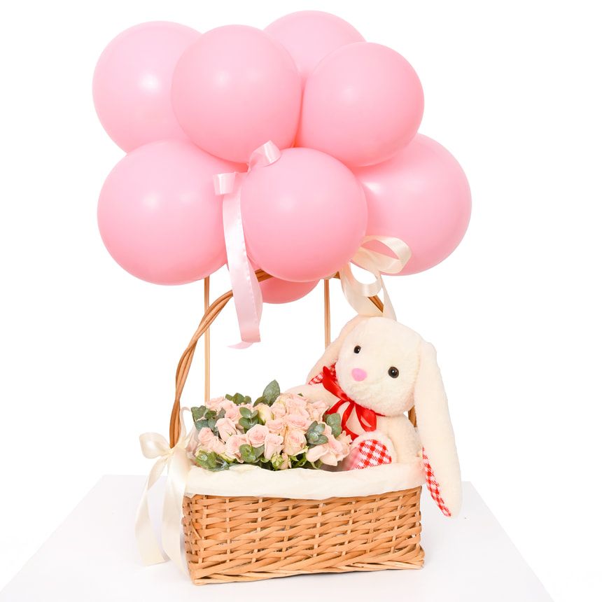 "Bunny on a Ball" composition – order with delivery
