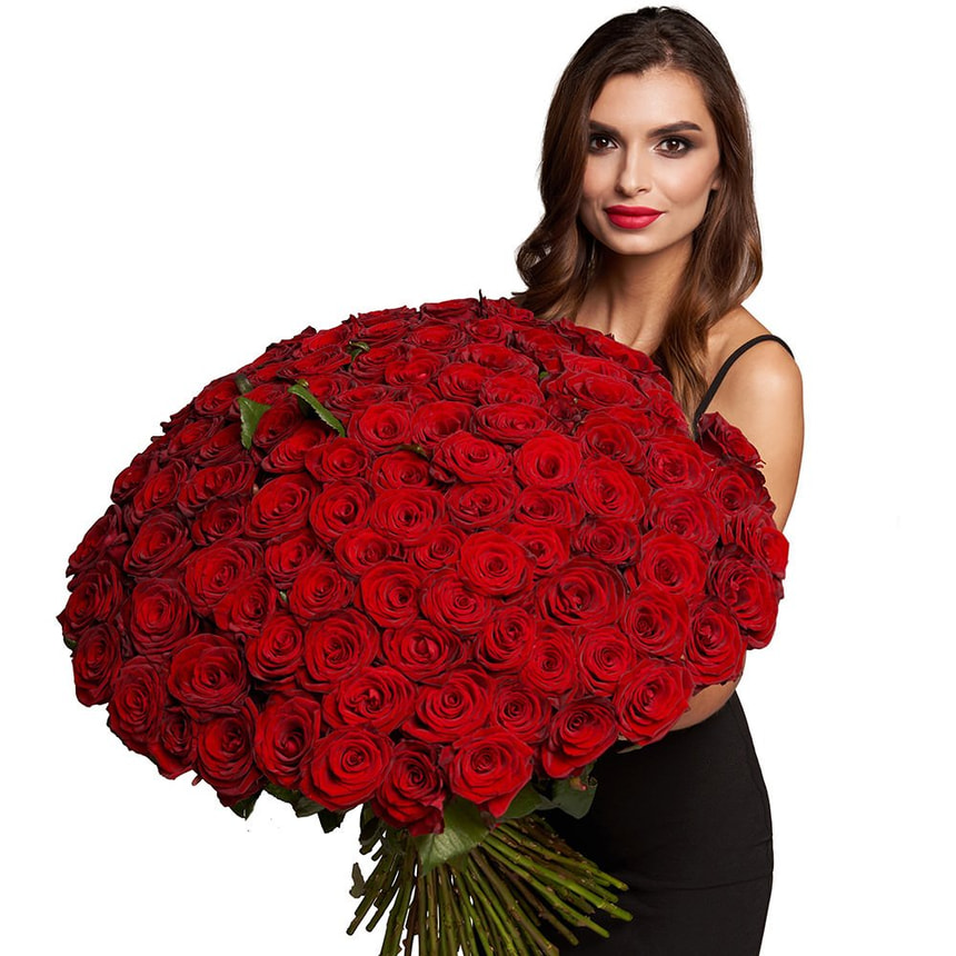 101 червона троянда – доставка по Україні
