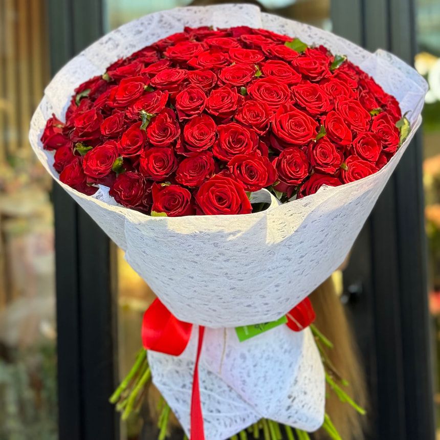 75 червоних троянд – замовити на Flowers.ua