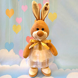 Зайка "Дашенька" 35 см